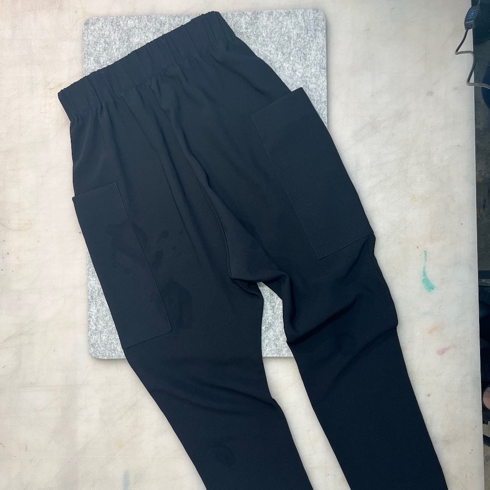 Roucha Patch Drape Pant Drop Crotch Size A